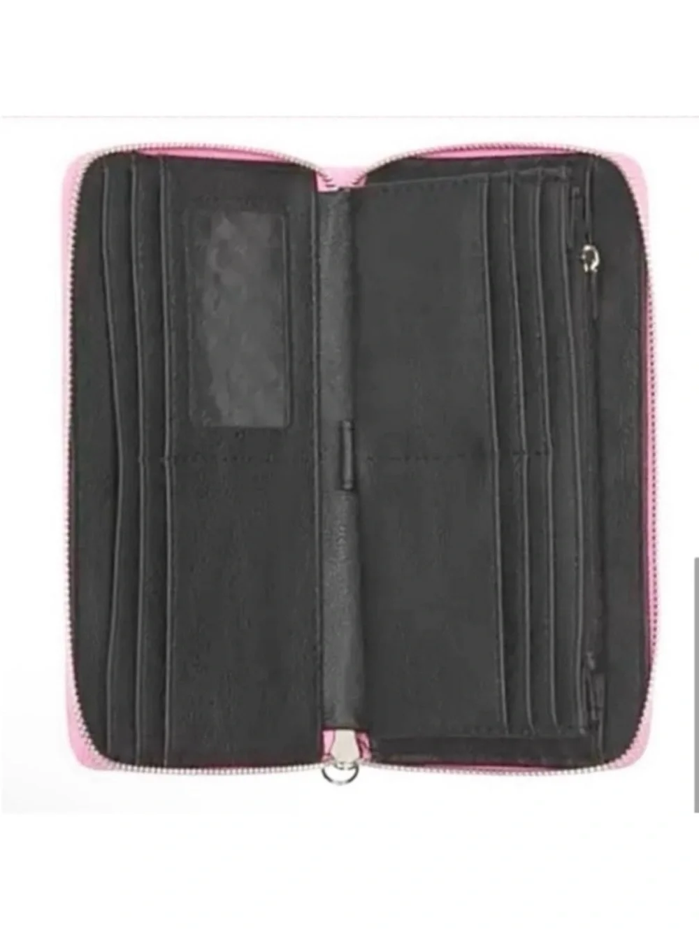 🆕-Steve Madden Large Zip Around Wallet/Wristlet in Fondant Pink.